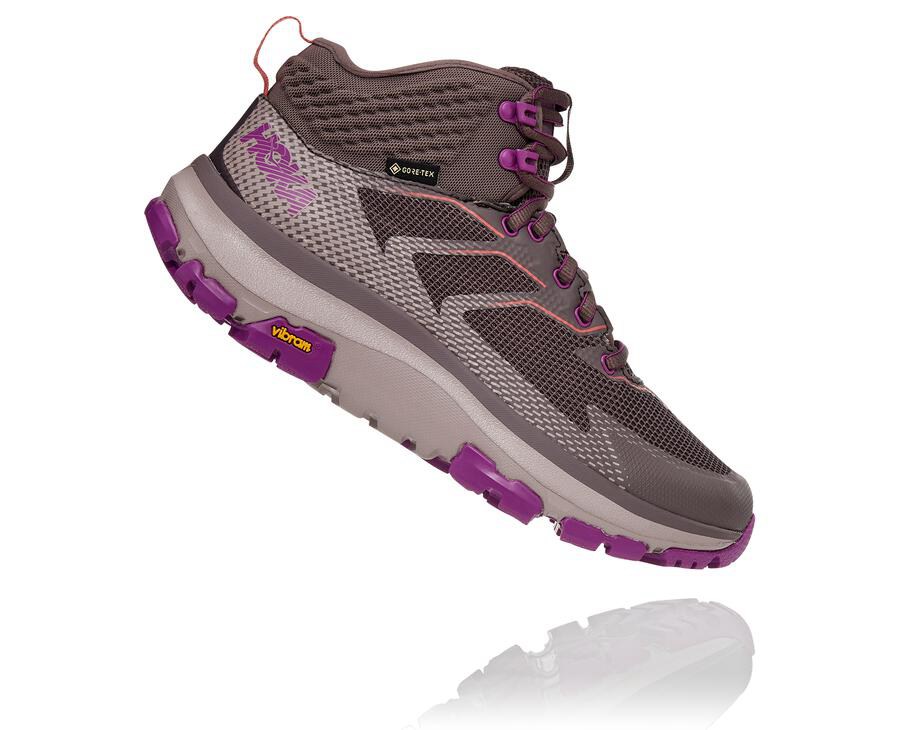 Hiking Boots Womens - Hoka One One Toa GORE-TEX - Purple - MBUQJIH-71